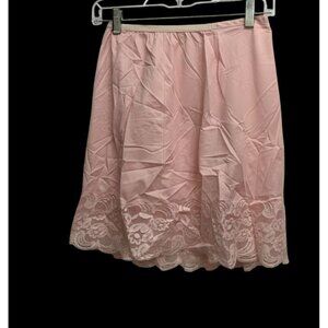 Vintage Komar Pink Lace Half Slip - Size Medium